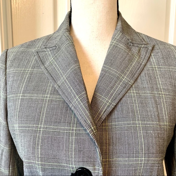 LANDS’ END Single Breasted Plaid Blazer—SZ. 4 - Picture 3 of 14